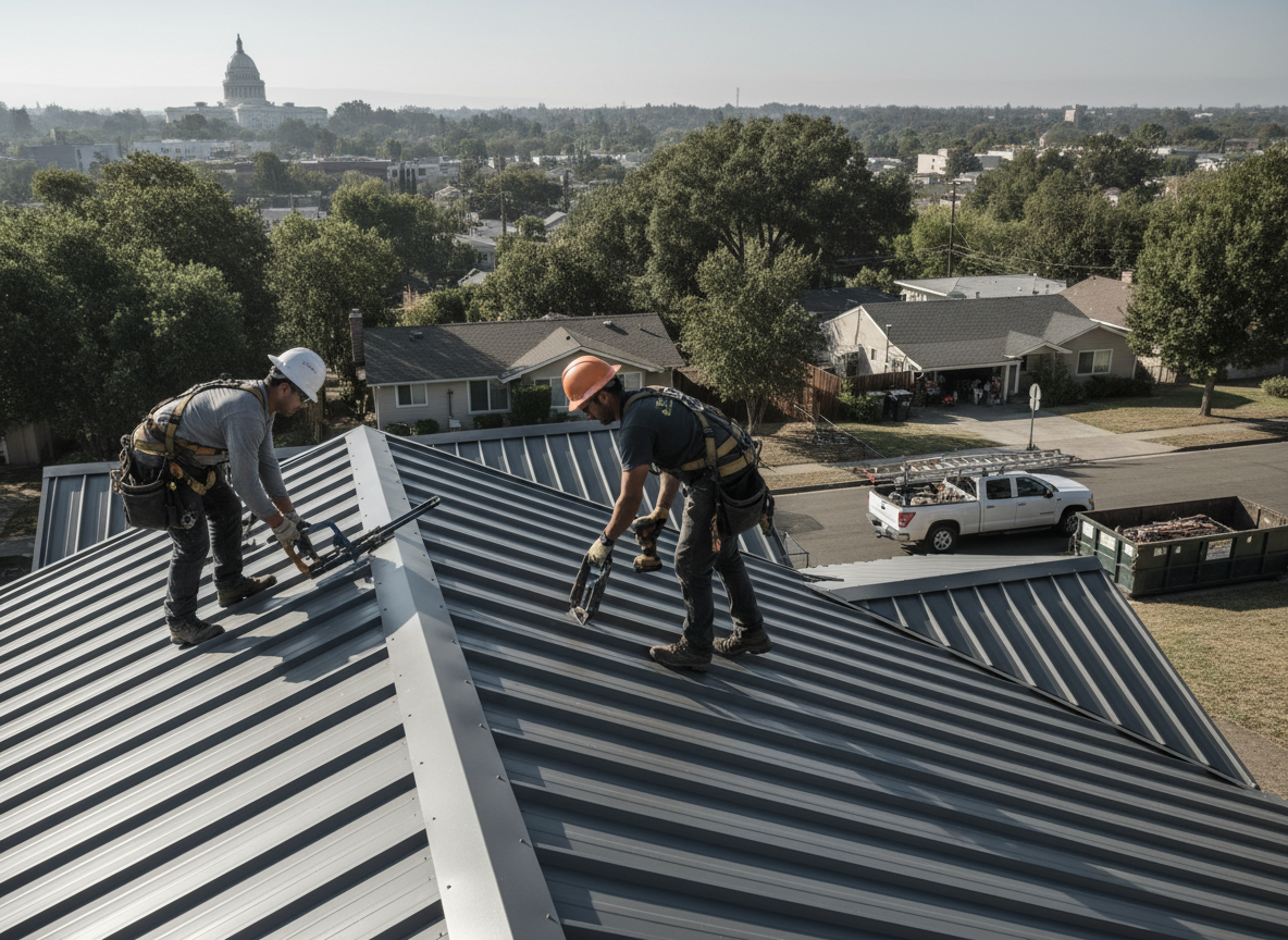 Metal Roof Installation in South Sacramento, CA 95823